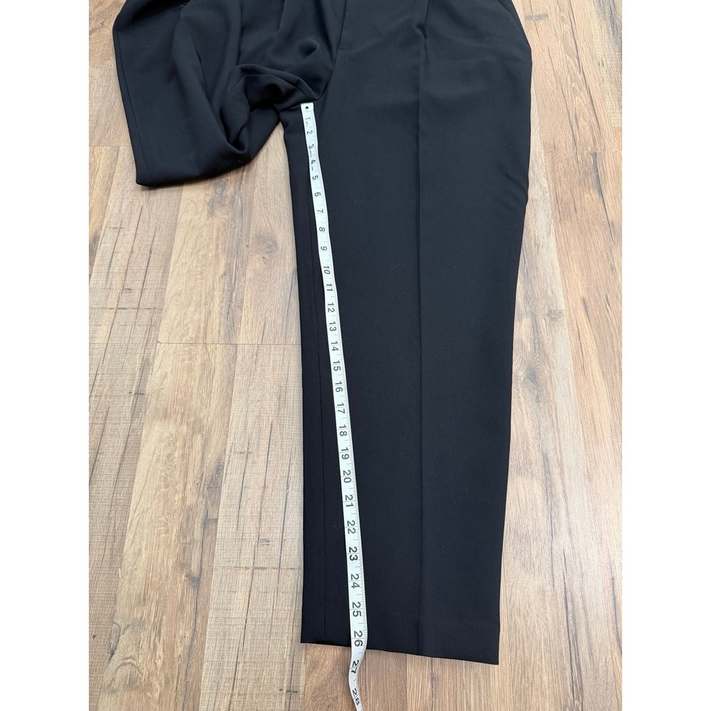 ZARA‎ Black Tailored Dress Pants Stretch Straight Leg XL - Picture 7 of 11